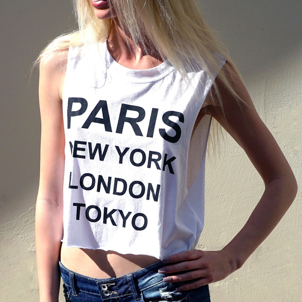 BLQ Muscle Tank White (One Size Fits Most)